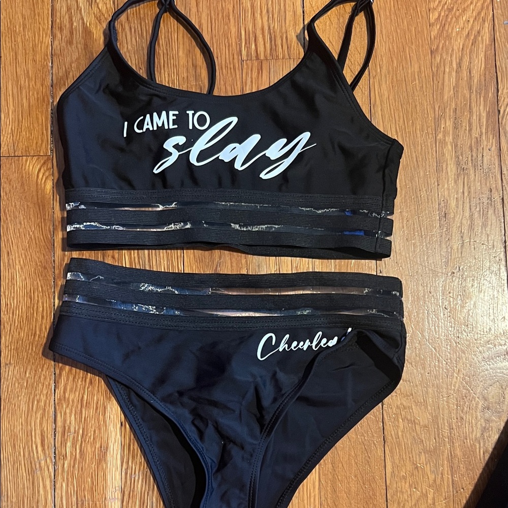 Source Unknown Black Kids Swim Bikini